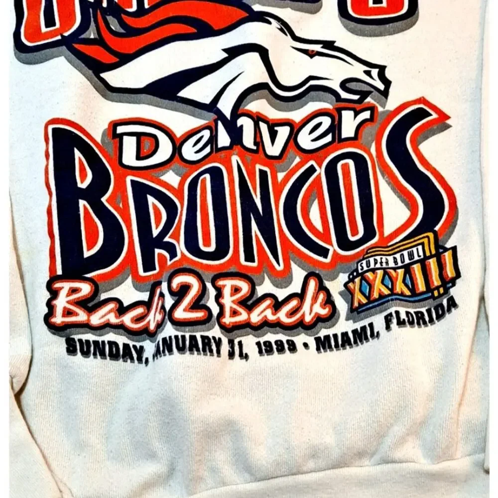 Super Bowl XXXIII Denver Broncos Beat Atlanta Falcons in Miami 1999 - Sweatshirt